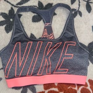 Pink & Grey Nike Sports Bra